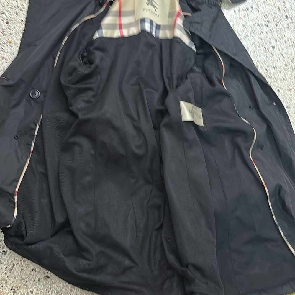 Burberry London navy blue rain lightweight trench coat US 10 - Picture 9 of 13